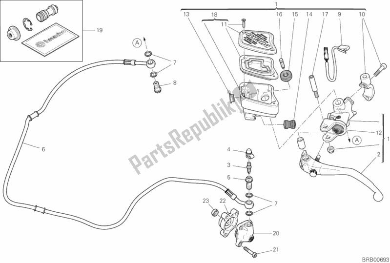 Todas las partes para Control De Embrague de Ducati Diavel 1260 S 2020